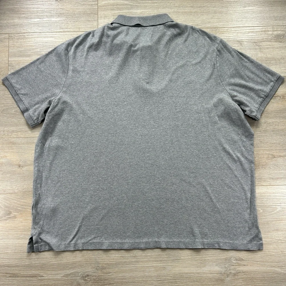 Polo Ralph Lauren Shirt XXL Gray Mens Classic Fit‎ Short Sleeve Flesh Pony Golf